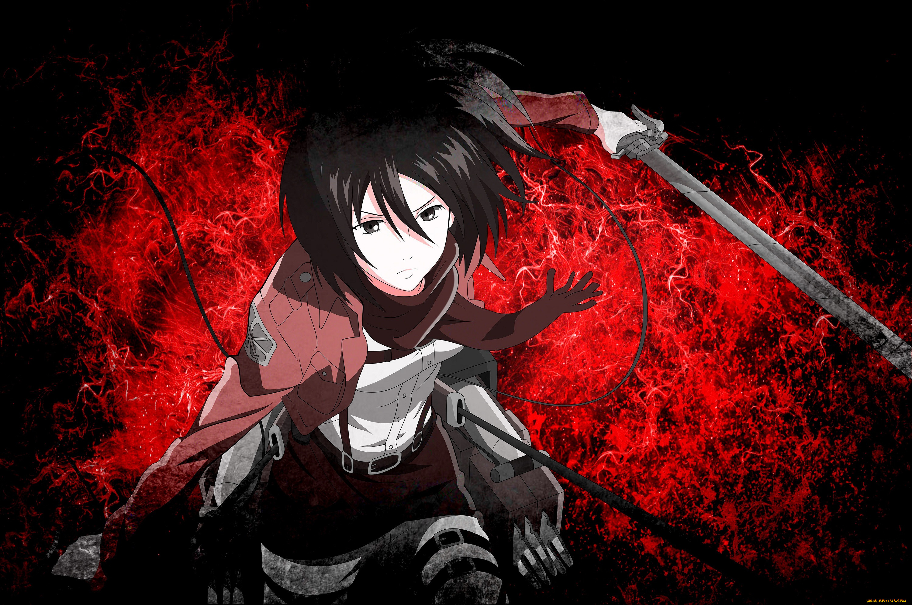 , shingeki no kyojin, mikasa, ackerman